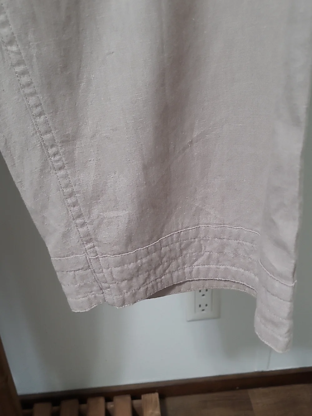 Men's Taupe Linen Blend Pants